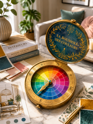 boussole des couleurs. Psychologie des couleurs